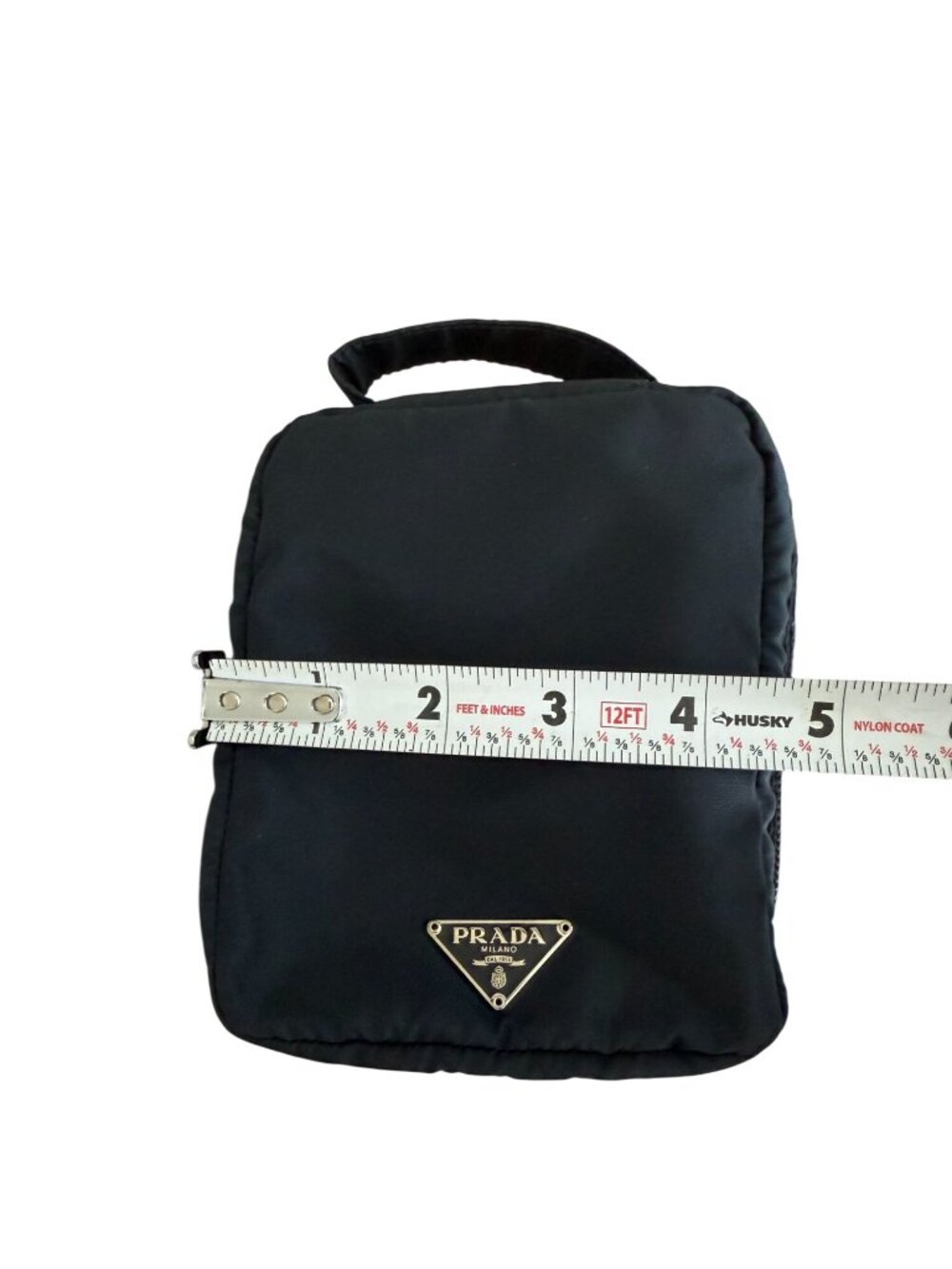 PRADA Black Nylon Makeup Toiletry Pouch Bag w/ Box - Picture 2 of 9